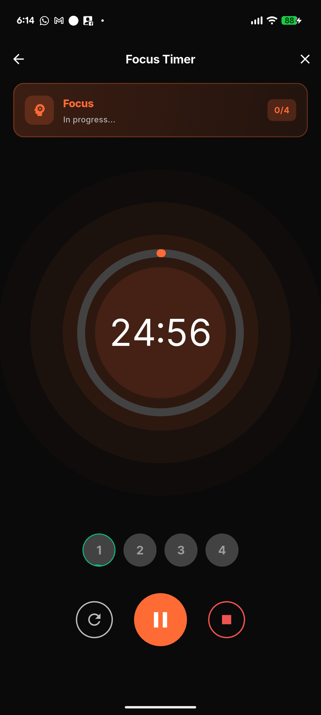 Focus Timer Screen